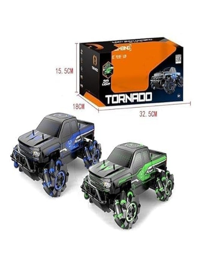 VIKINGS RC Tornado 3D Hummer Racing Car 360 Degree Off Road Monster Truck Rock Vehicles Stunt Movement Tornado Car with 2.4ghz Remote Control Light for Kids - Image 3